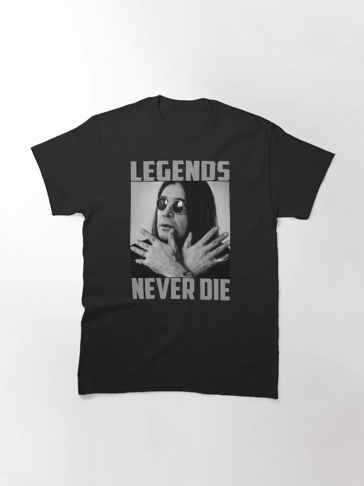 Ozzy Osbourne Tribute "LEGENDS NEVER DIE" TSHIRT Musical Icon