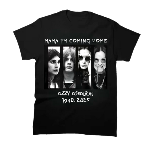Ozzy Osbourne Tribute "MAMA I'M COMING HOME" TSHIRT Musical Icon (Copy)